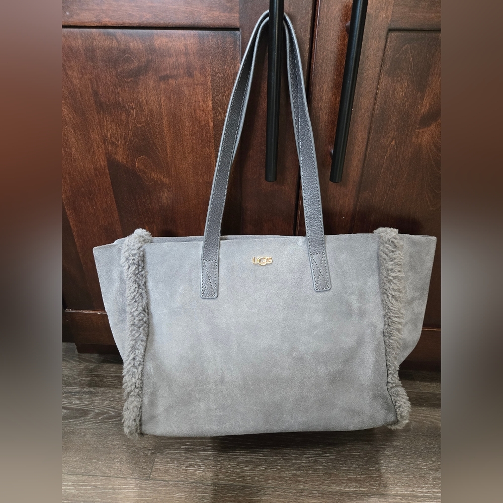 UGG Grey Suede Tote Bag